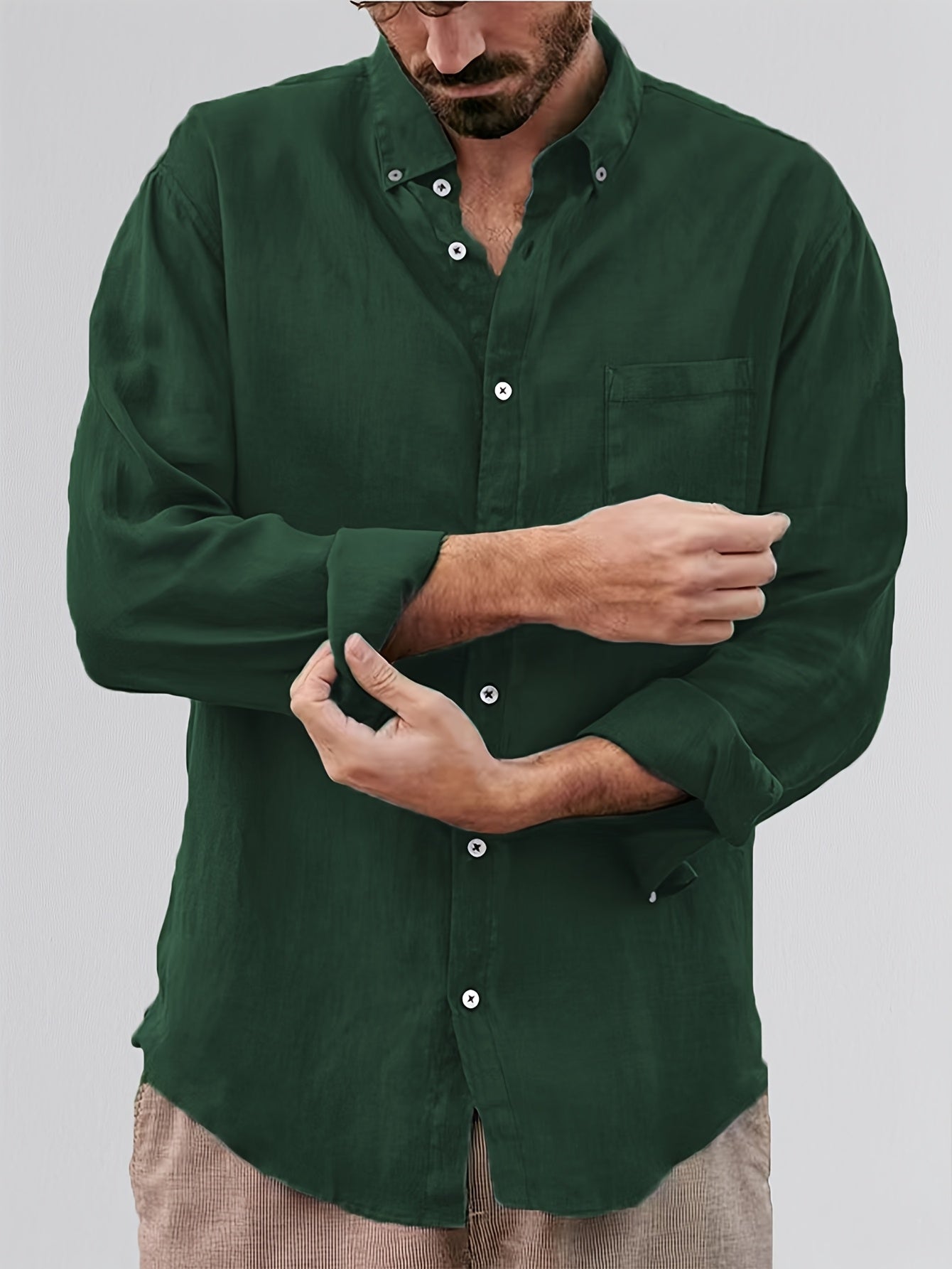 LAURENT MONACO | CHEMISE À REVERS CLASSIQUE POUR HOMMES