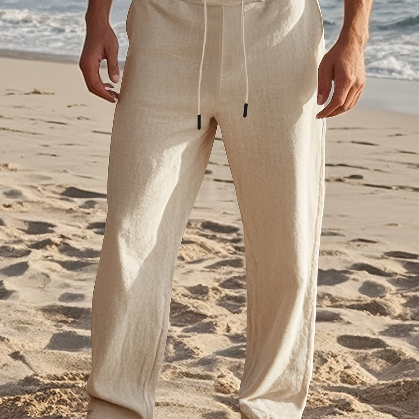 LAURENT MONACO | PANTALON EN LIN POUR HOMMES
