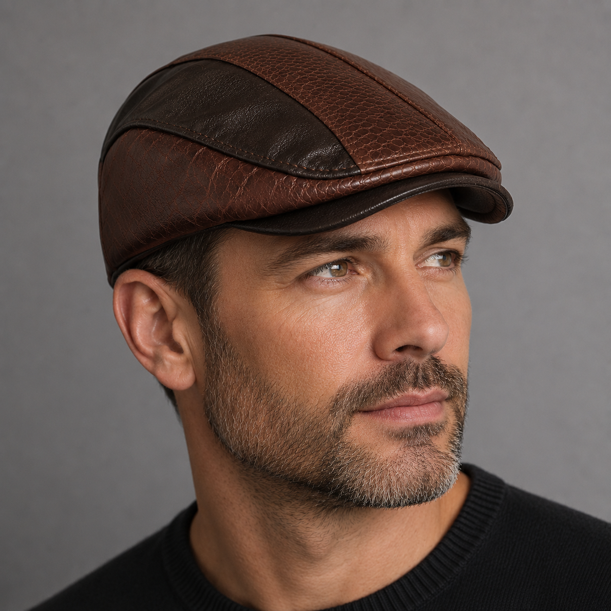 LAURENT MONACO | CASQUETTE À EMPIÈCEMENTS CROCODILE POUR HOMMES