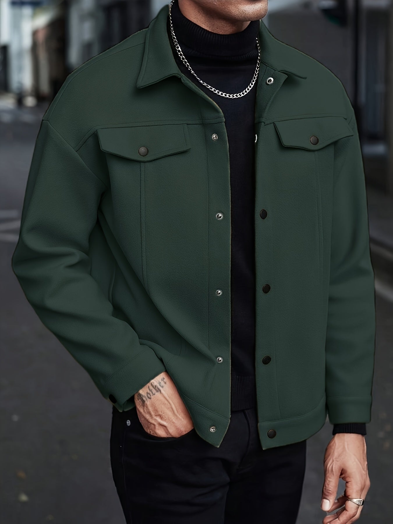 LAURENT MONACO | VESTE À REVERS POUR HOMMES