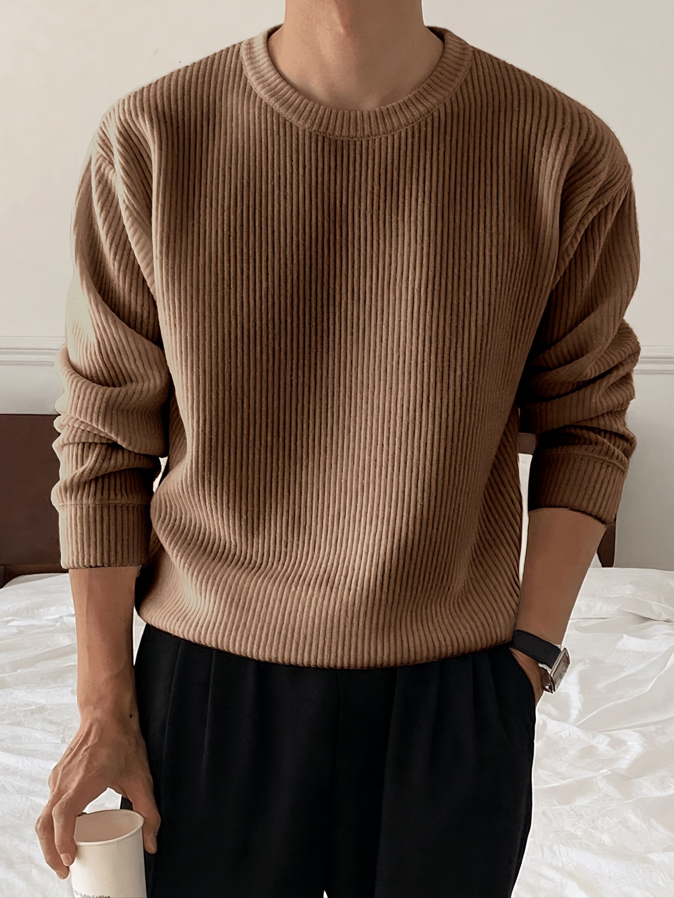 LAURENT MONACO | PULL EN MAILLE AMPLE POUR HOMMES