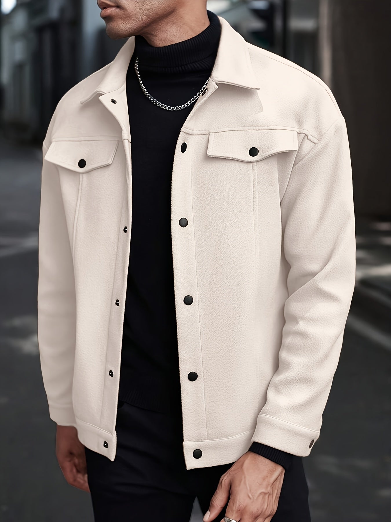 LAURENT MONACO | VESTE À REVERS POUR HOMMES