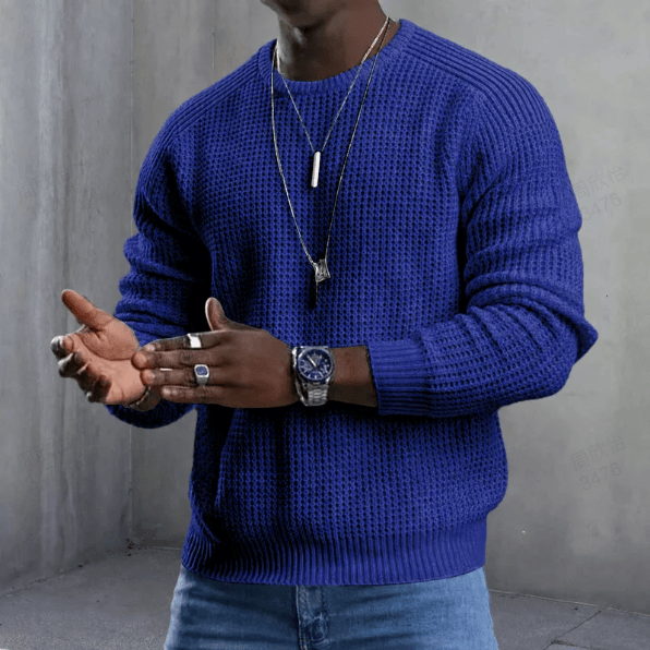 LAURENT MONACO | PULL EN MAILLE GAUFRÉE POUR HOMMES