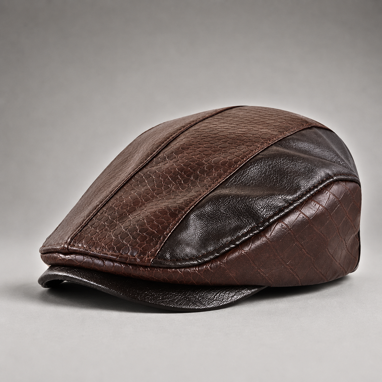 LAURENT MONACO | CASQUETTE À EMPIÈCEMENTS CROCODILE POUR HOMMES