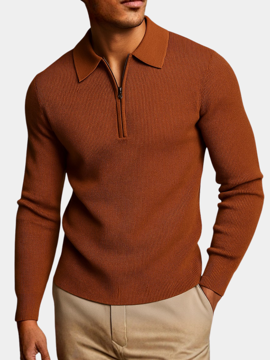 LAURENT MONACO | SWEAT CLASSIQUE EN MAILLE WAFFLE POUR HOMME