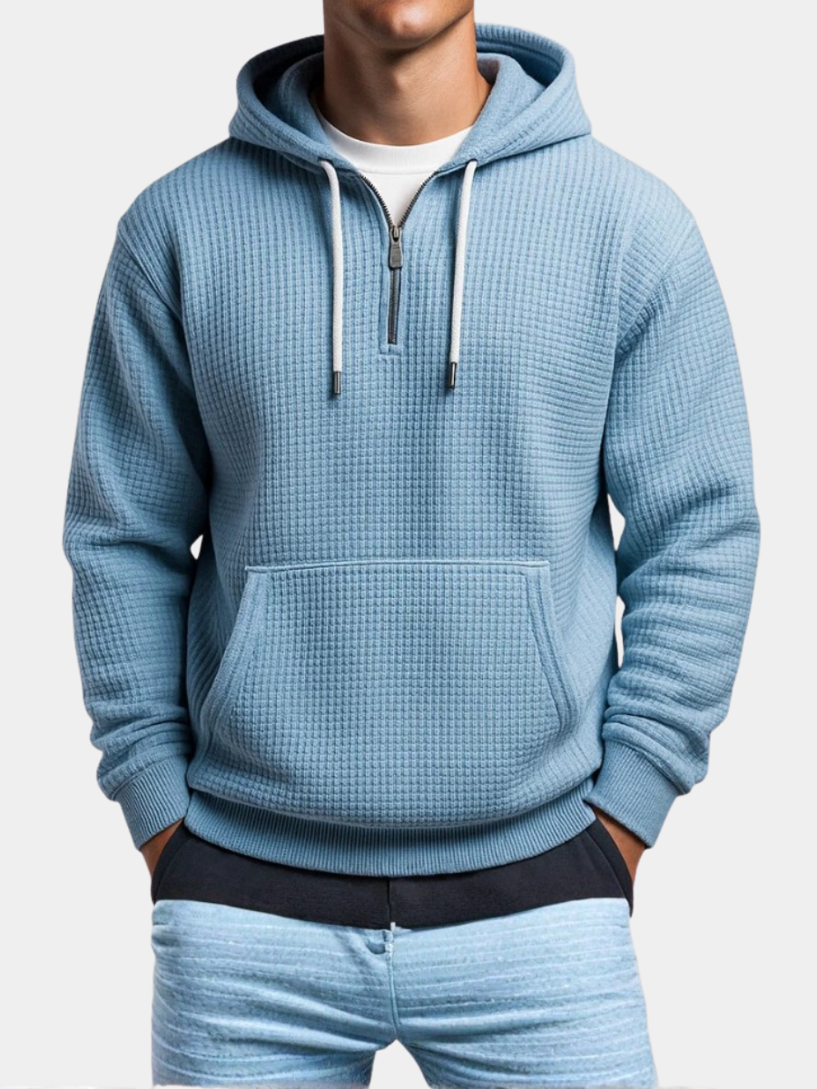 LAURENT MONACO | SWEAT À CAPUCHE EN MAILLE WAFFLE POUR HOMME