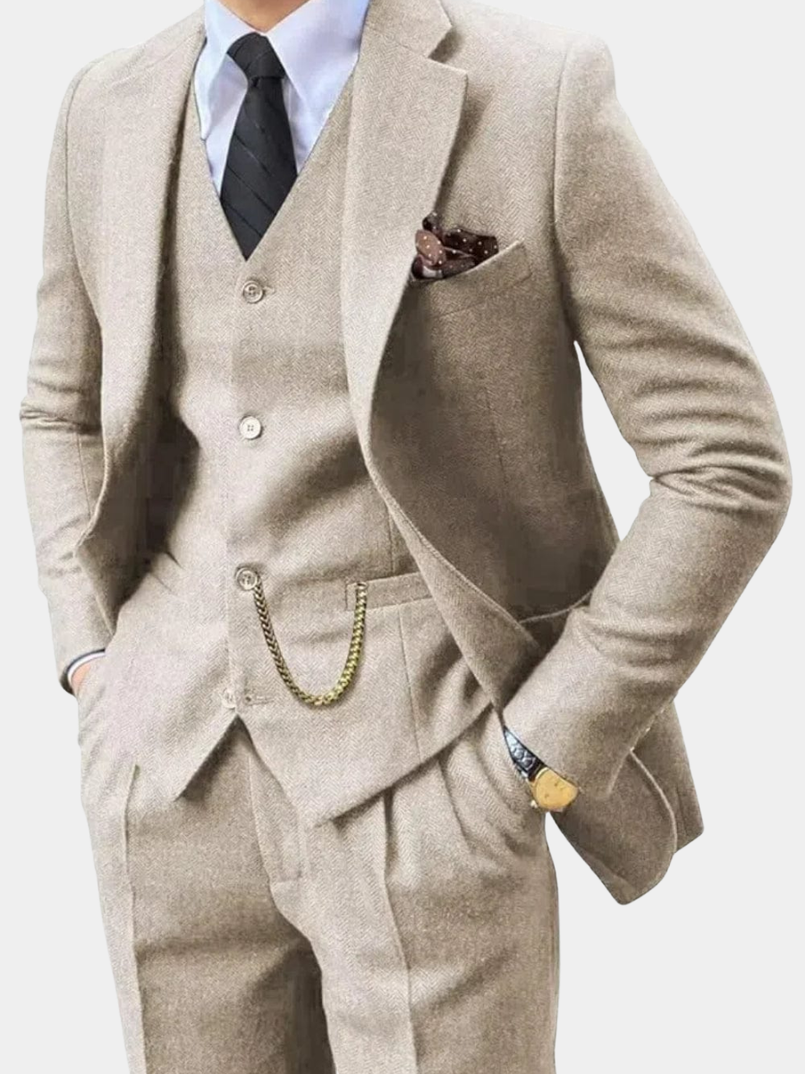 LAURENT MONACO | COSTUME À CHEVRONS POUR HOMME