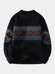 LAURENT MONACO | PULL EN MAILLE NORDIQUE POUR HOMME