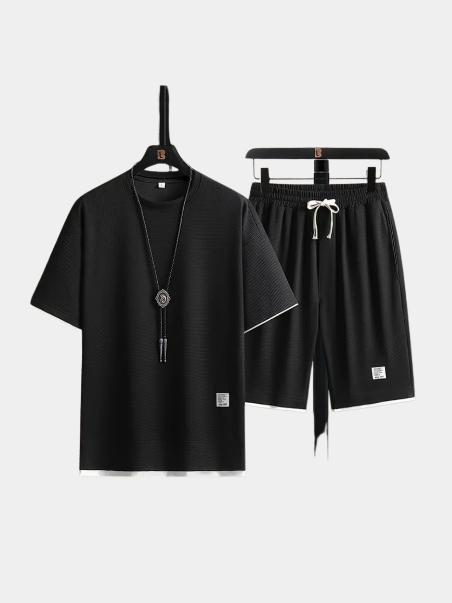 LAURENT MONACO | ENSEMBLE TRICOT GAUFRÉ POUR HOMME