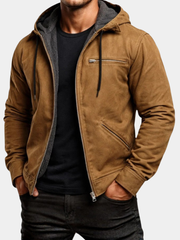 LAURENT MONACO | VESTE À CAPUCHE EN TOILE POUR HOMME