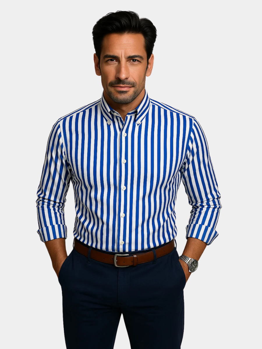 LAURENT MONACO | CHEMISE RAYÉE POUR HOMME