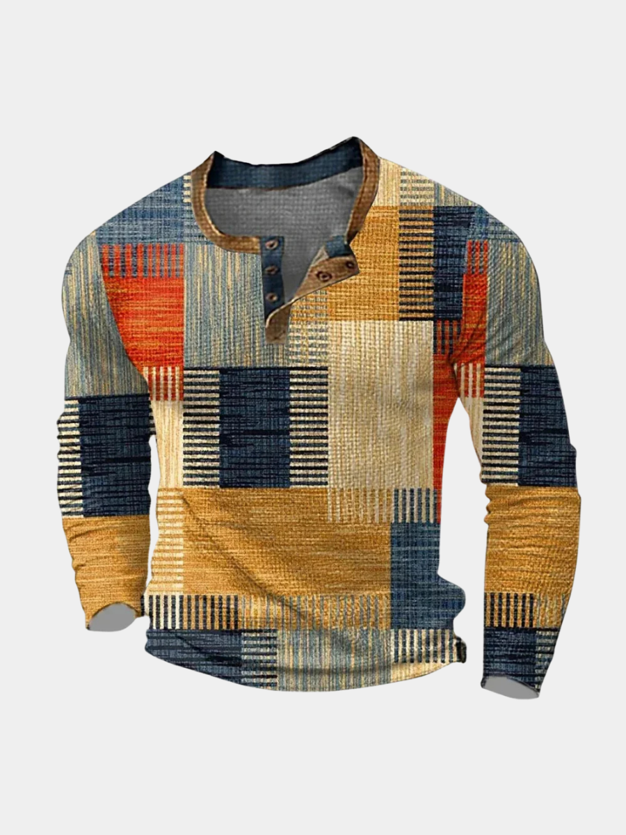 LAURENT MONACO | CHEMISE PATCHWORK COLORÉE POUR HOMME