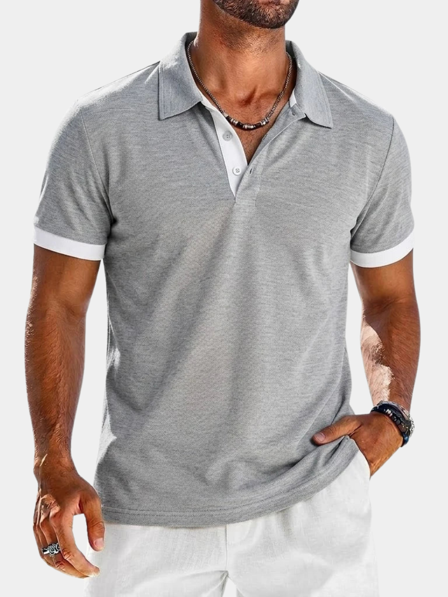 LAURENT MONACO | POLO CONTRASTÉ POUR HOMMES