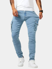LAURENT MONACO | JEANS CARGO EN DENIM POUR HOMMES
