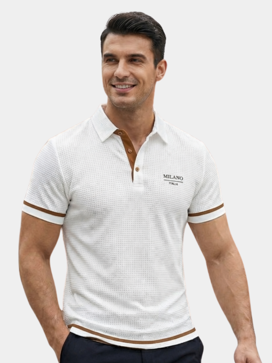 LAURENT MONACO | POLO JACQUARD POUR HOMMES