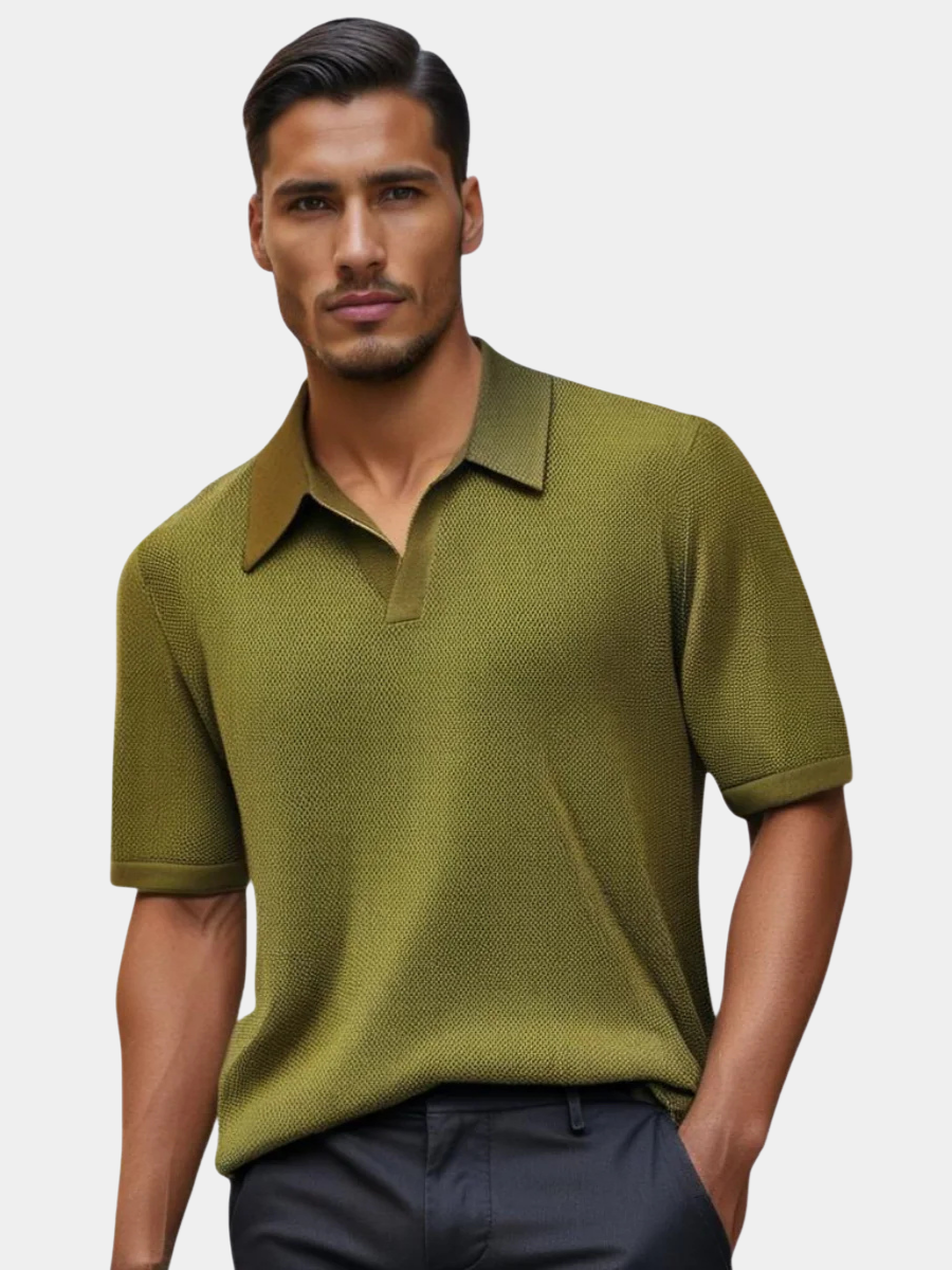 LAURENT MONACO | POLO EN TRICOT MODERNE POUR HOMMES