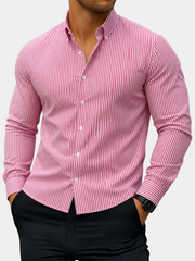 LAURENT MONACO | CHEMISE RAYÉE ÉLÉGANTE POUR HOMMES