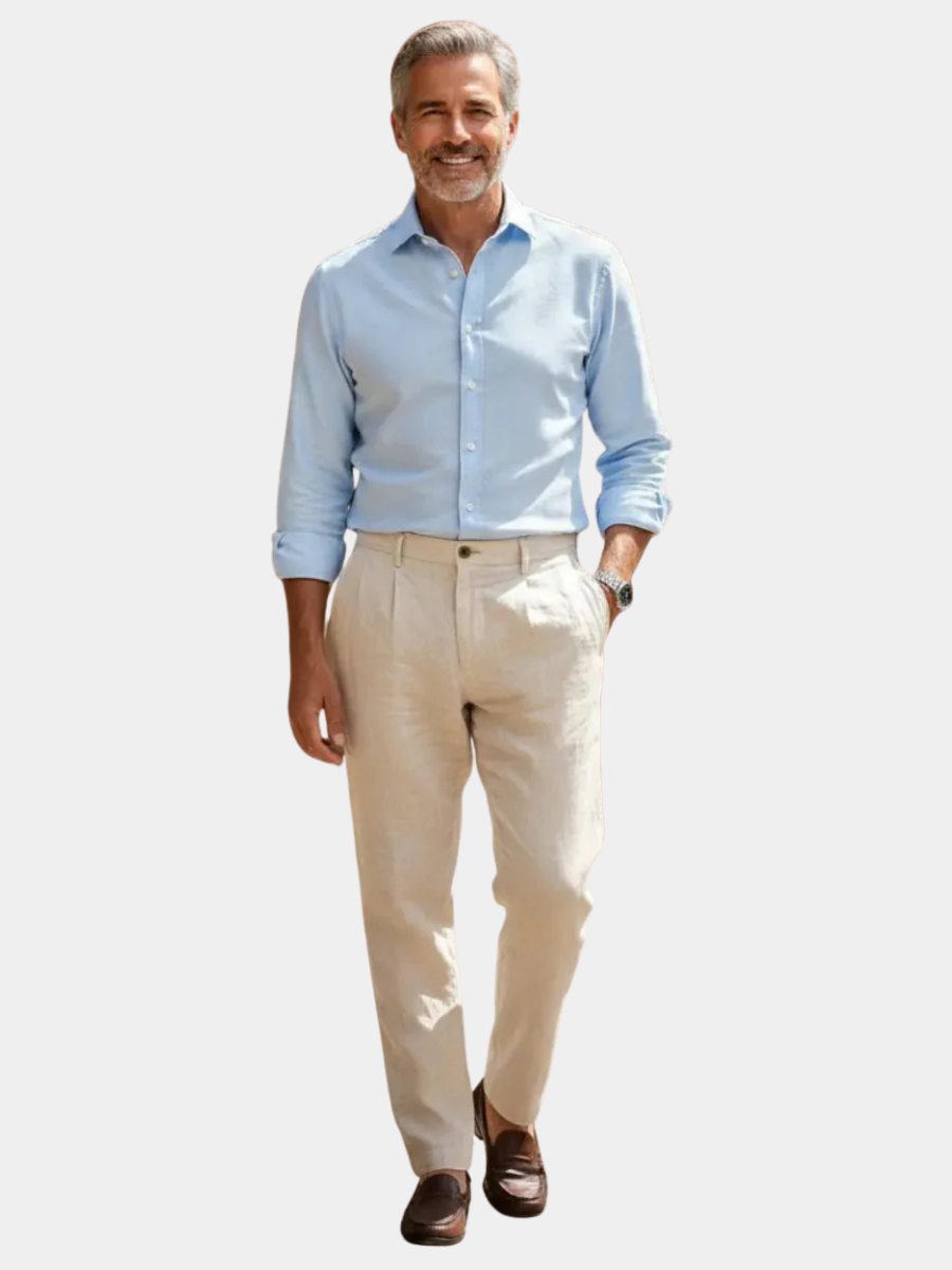 LAURENT MONACO | PANTALONS EN LIN D'ÉTÉ POUR HOMMES