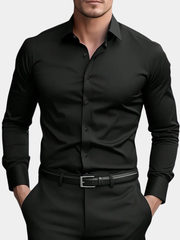 LAURENT MONACO | CHEMISE D'AFFAIRES À MANCHES LONGUES POUR HOMMES