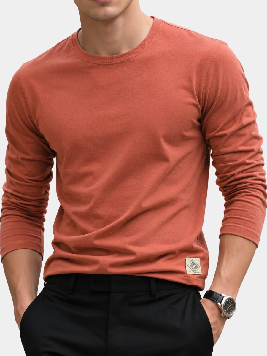 LAURENT MONACO | T-SHIRT ÉLÉGANT À MANCHES LONGUES POUR HOMMES