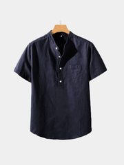 LAURENT MONACO | T-SHIRT À COL MONTANT POUR HOMMES