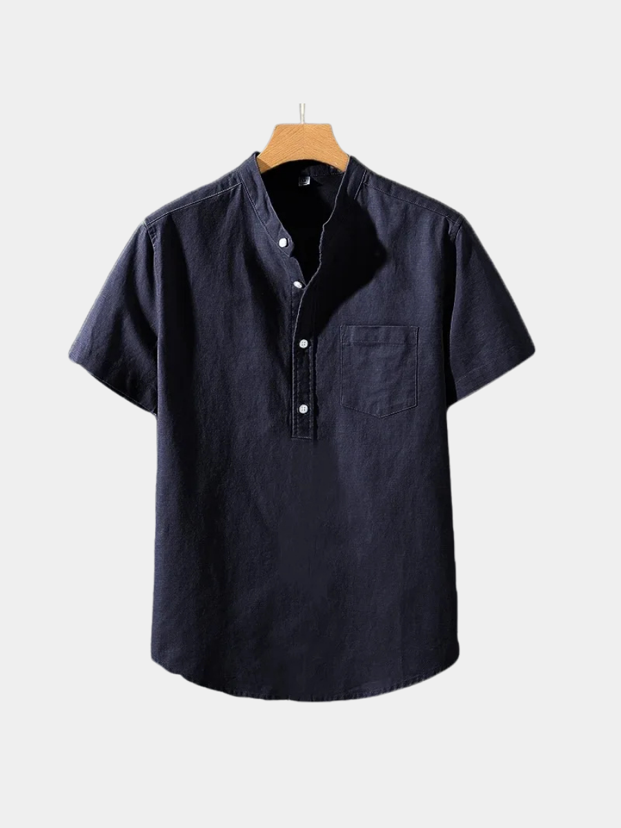 LAURENT MONACO | T-SHIRT À COL MONTANT POUR HOMMES