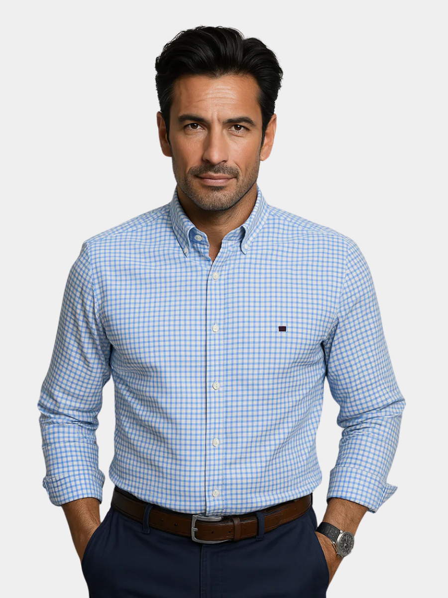LAURENT MONACO | CHEMISE À BOUTONS À MOTIFS POUR HOMMES