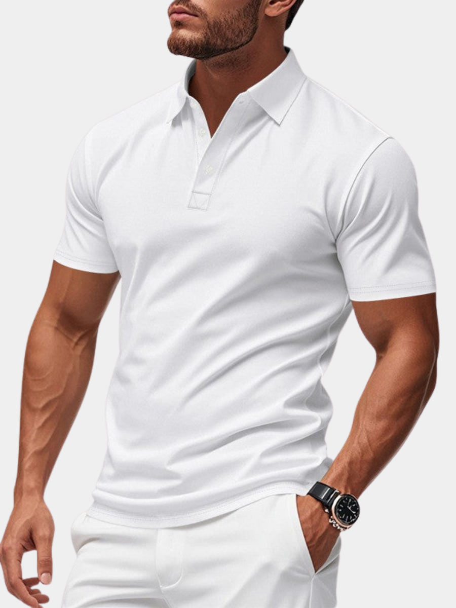 LAURENT MONACO | POLO À MANCHES COURTES COUPE SLIM POUR HOMME