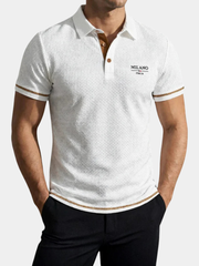LAURENT MONACO | POLO TEXTURÉ ÉLÉGANT POUR HOMMES
