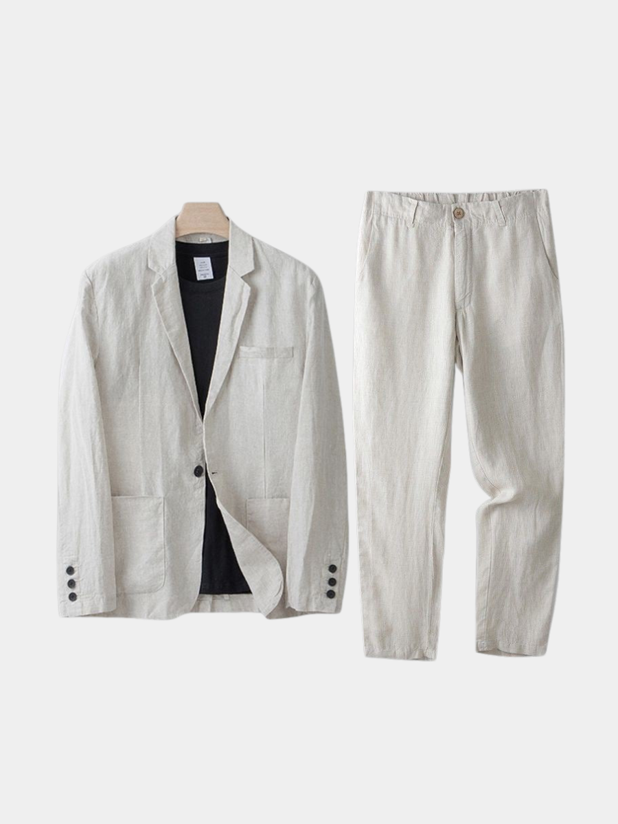 LAURENT MONACO | COSTUME EN MÉLANGE DE LIN POUR HOMME