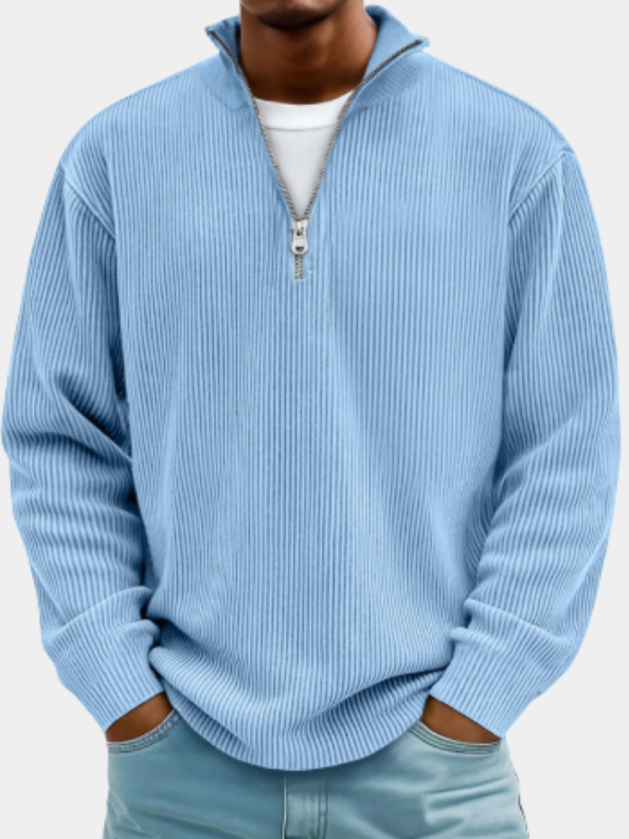 LAURENT MONACO | PULL DEMI-ZIP POUR HOMME