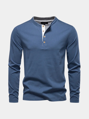 LAURENT MONACO | T-SHIRT CLASSIQUE À MANCHES LONGUES POUR HOMMES