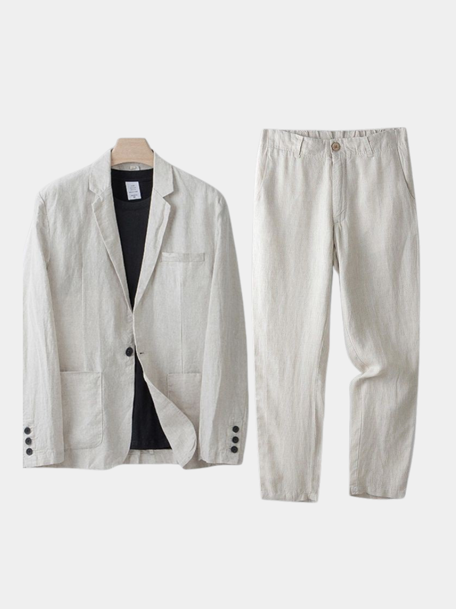 LAURENT MONACO | ENSEMBLE COSTUME EN LIN POUR HOMME