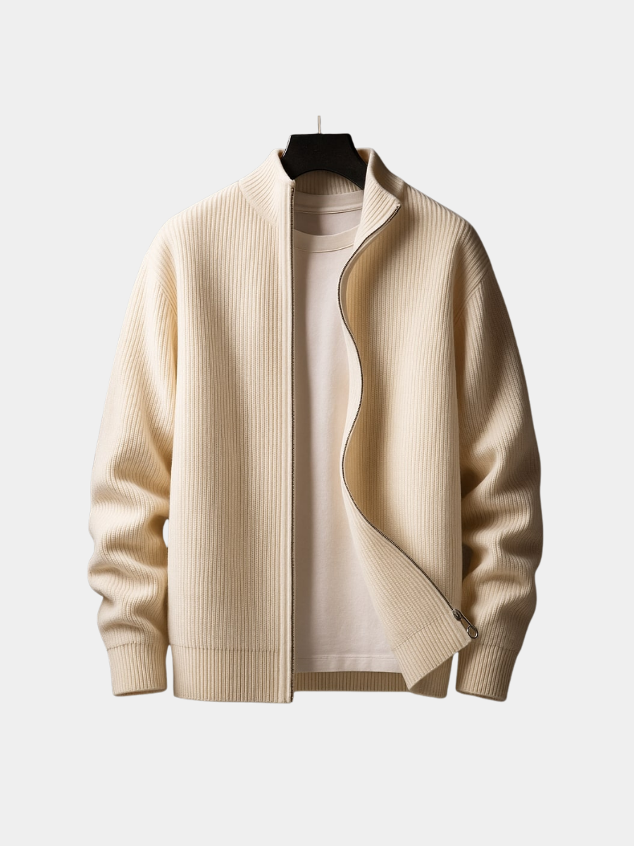 LAURENT MONACO | PULL CÔTE À CÔTE AVEC ZIP POUR HOMME