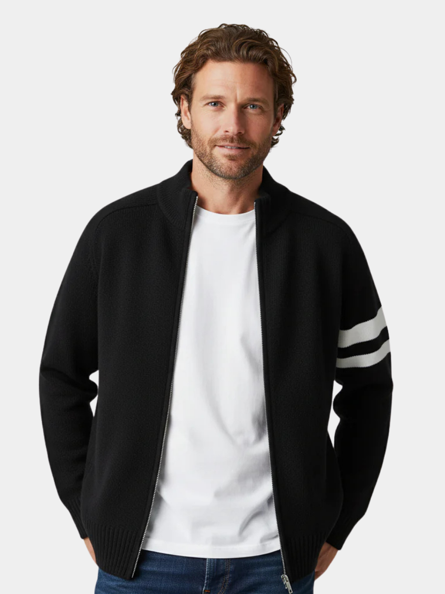 LAURENT MONACO | PULL ZIPPÉ EN TRICOT POUR HOMMES