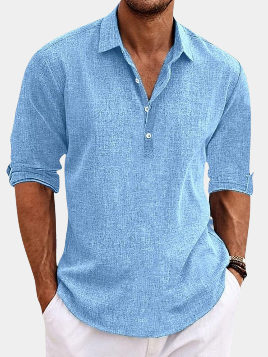 LAURENT MONACO | CHEMISE EN LIN D’ÉTÉ POUR HOMME