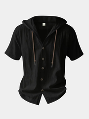 LAURENT MONACO | CHEMISE D'ÉTÉ À CAPUCHE POUR HOMMES