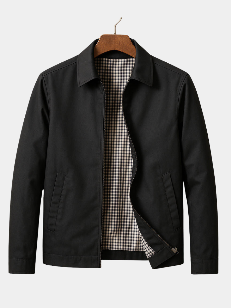 Veste Légère Doublée À Carreaux Pour Homme