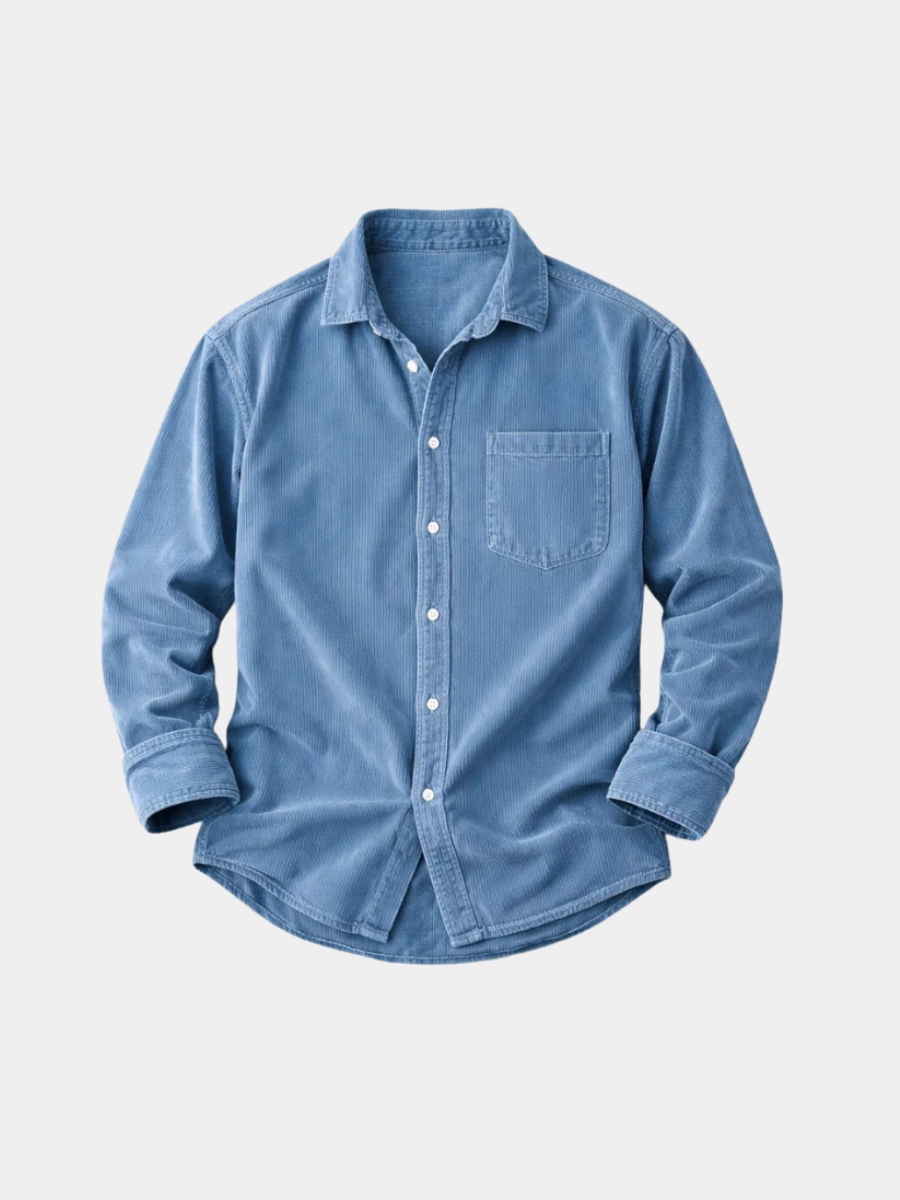 LAURENT MONACO | CHEMISE EN VELOURS CÔTELÉ DE COTON POUR HOMME