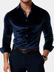 LAURENT MONACO | CHEMISE EN VELOURS POUR HOMME
