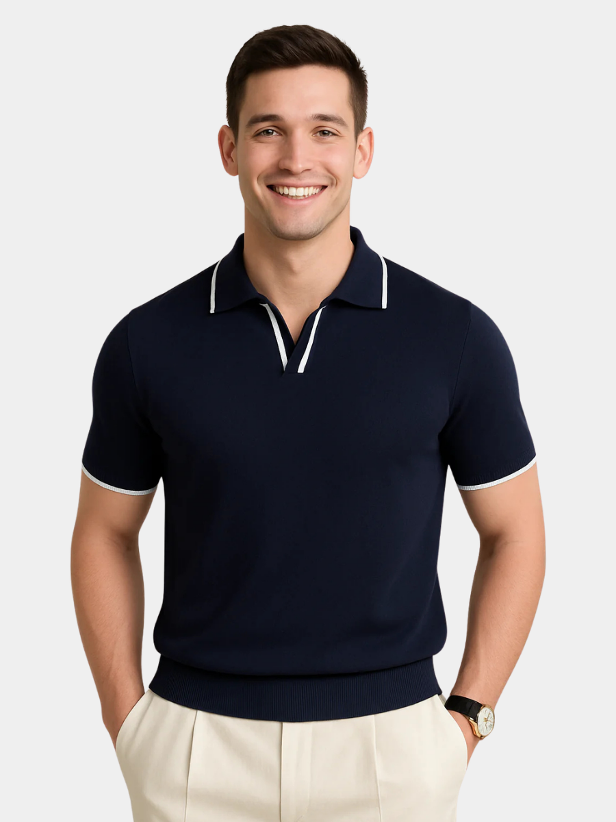 LAURENT MONACO | POLO EN MAILLE POUR HOMMES