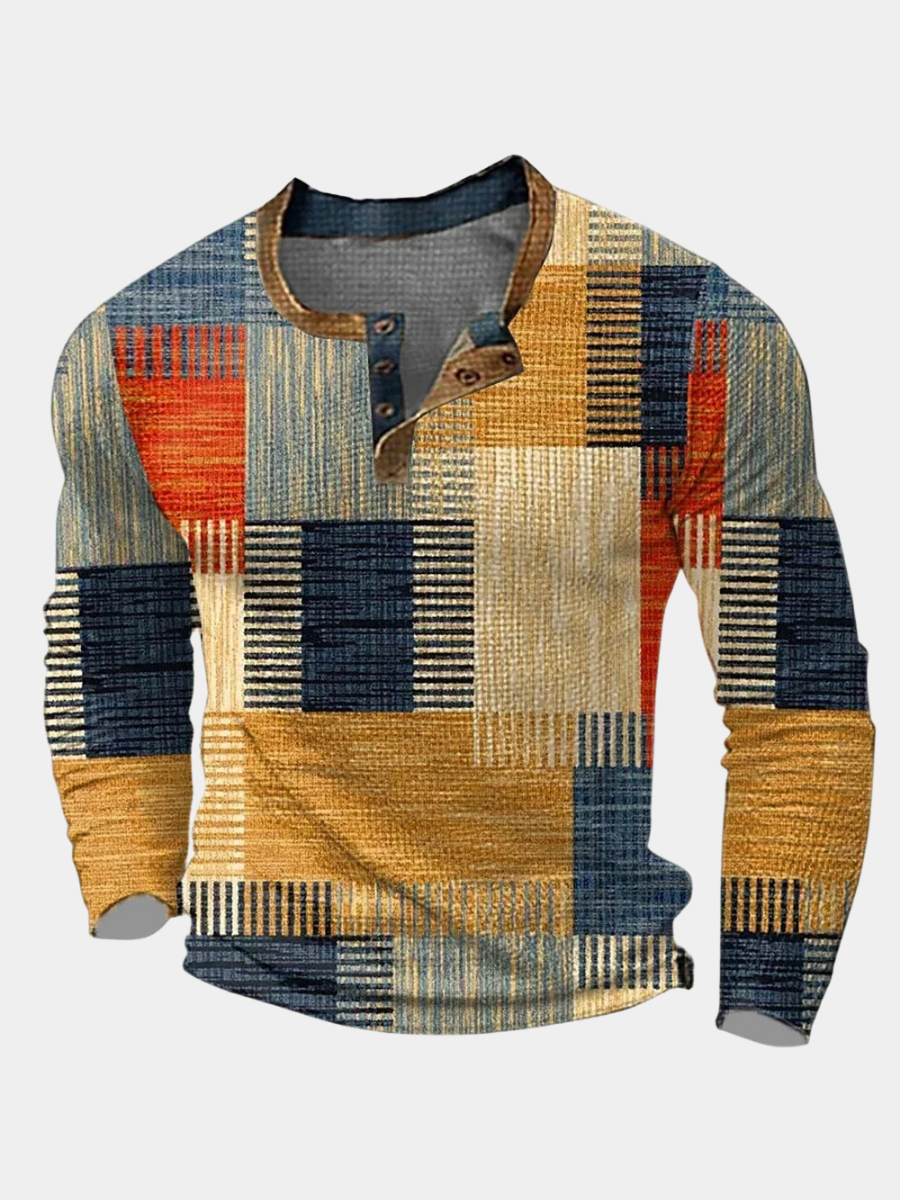 LAURENT MONACO | CHEMISE PATCHWORK COLORÉE POUR HOMME