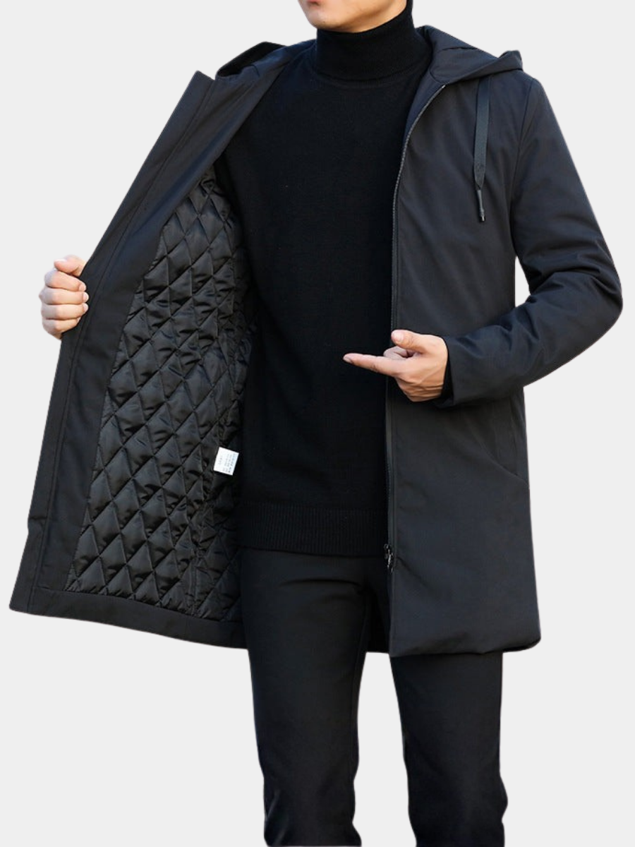 LAURENT MONACO | VESTE D'HIVER AVEC CAPUCHE POUR HOMME
