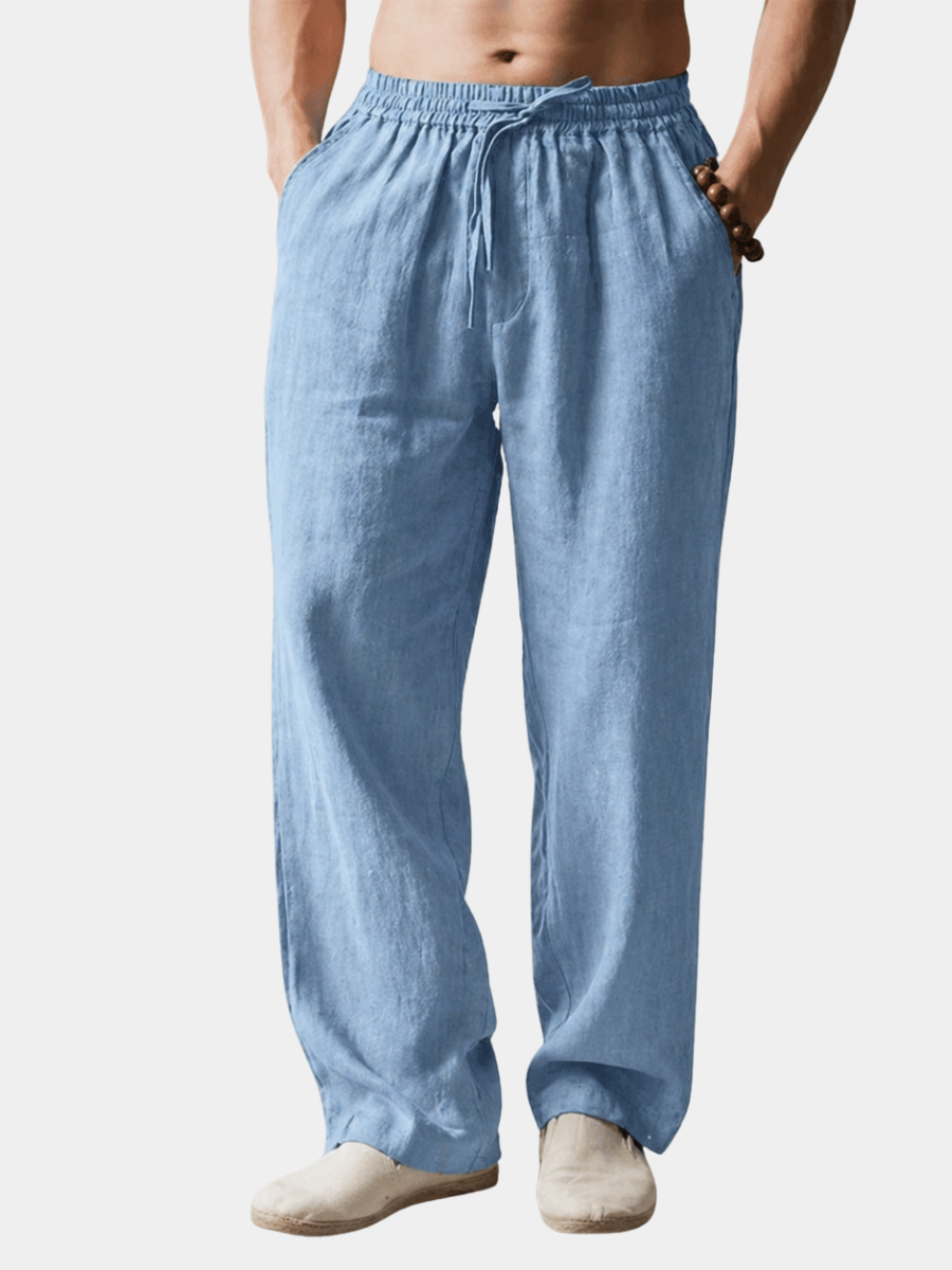 LAURENT MONACO | PANTALONS EN LIN CLASSIQUES POUR HOMMES