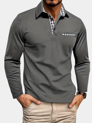 LAURENT MONACO | POLO À MANCHES LONGUES COUPE SLIM POUR HOMMES