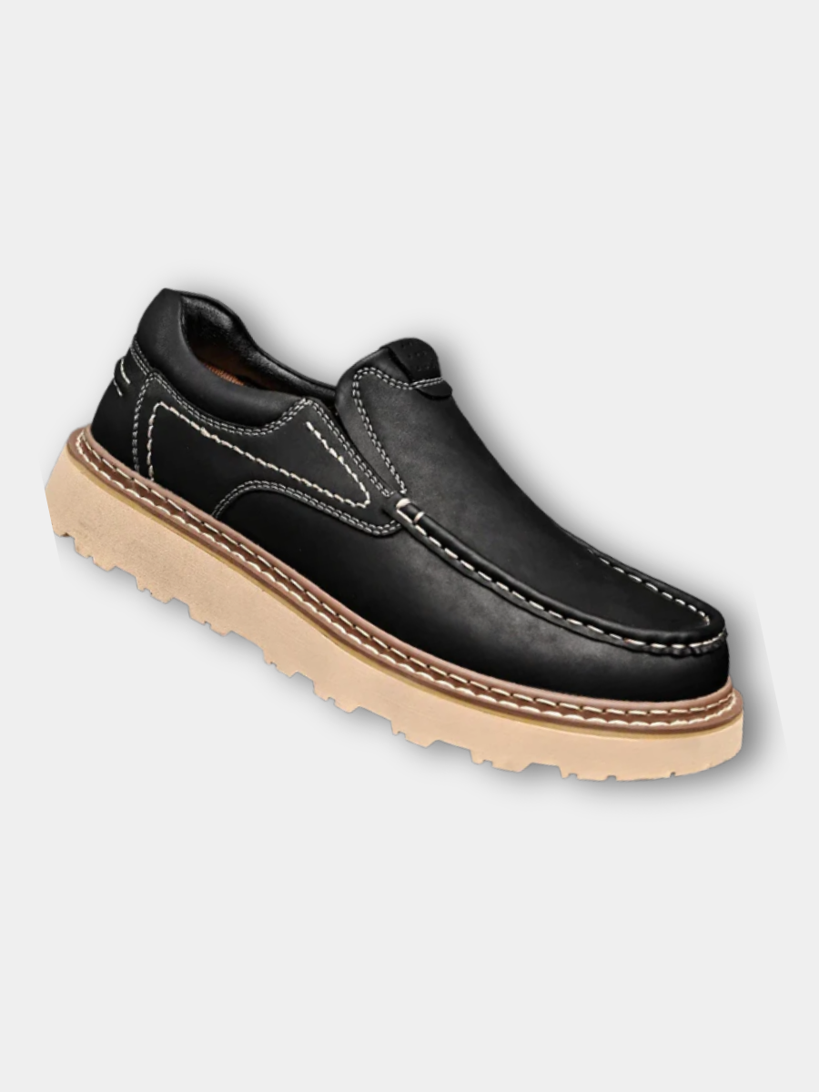 LAURENT MONACO | MOCASSINS EN CUIR DE VACHETTE POUR HOMME