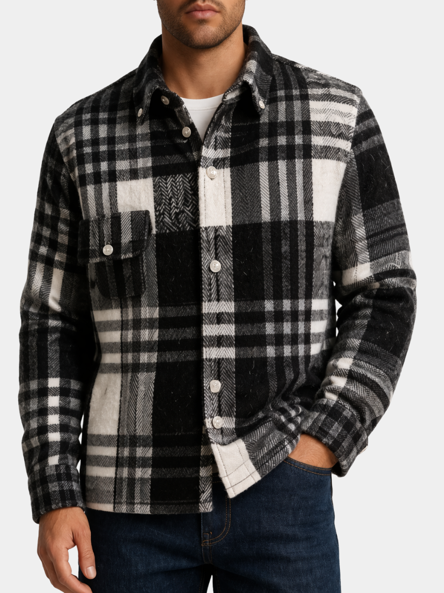 LAURENT MONACO | CHEMISE EN FLANELLE POUR HOMMES