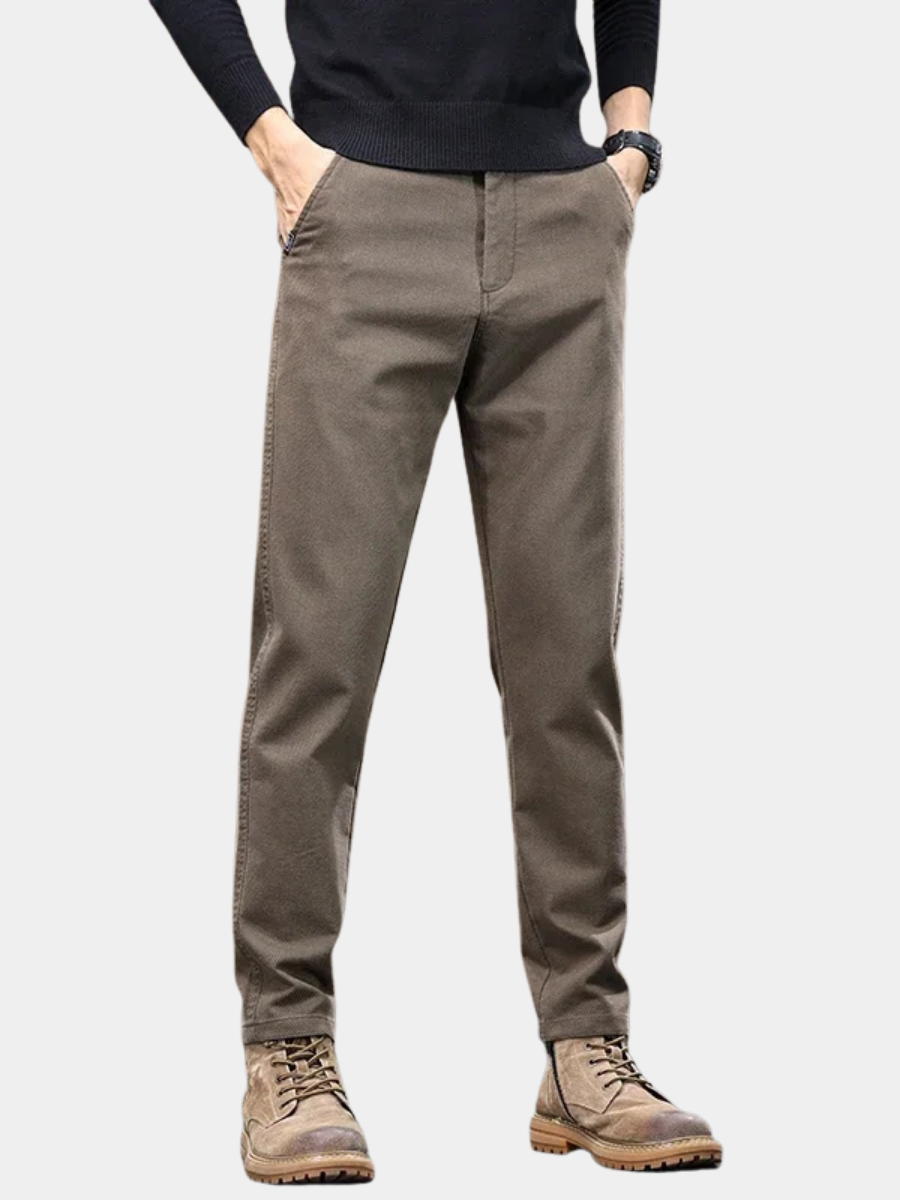 Pantalon Droit Décontracté Pour Homme