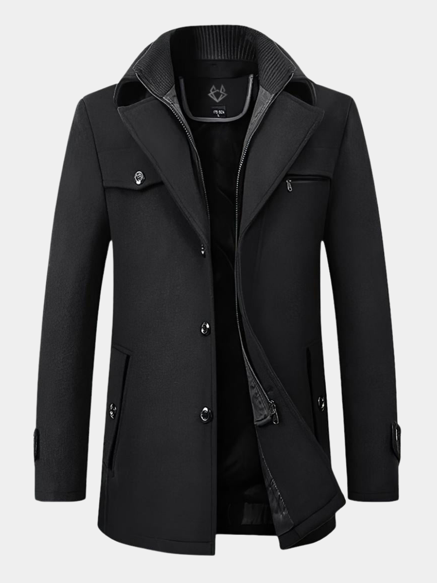 LAURENT MONACO | MANTEAU ÉLÉGANT STRUCTURÉ POUR HOMME