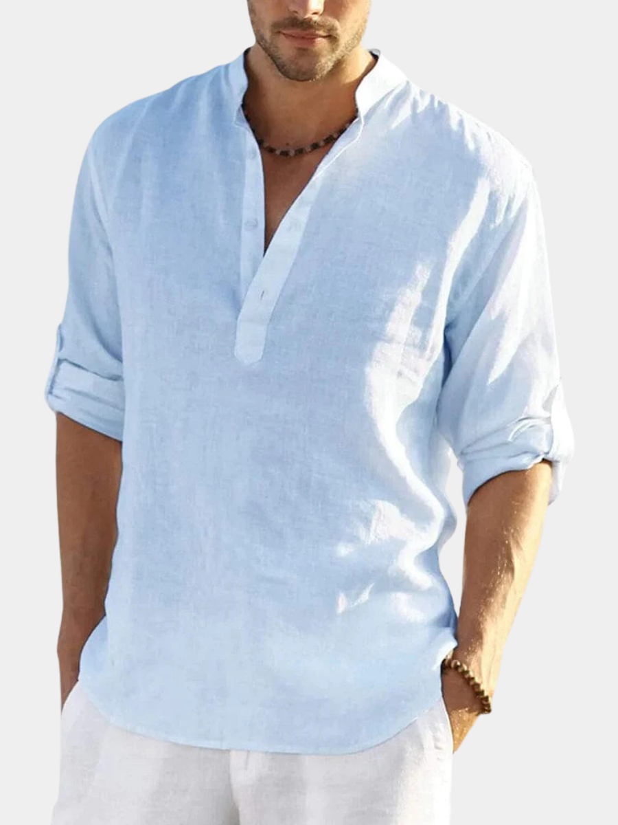 LAURENT MONACO | CHEMISE EN COTON LIN POUR HOMME